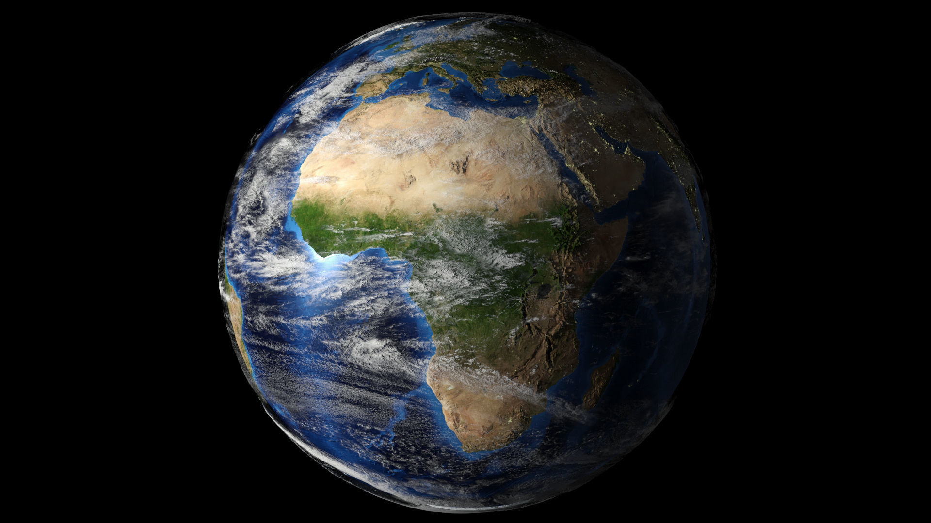 Earth Planet 40k-upto 80k Map 3D model_32