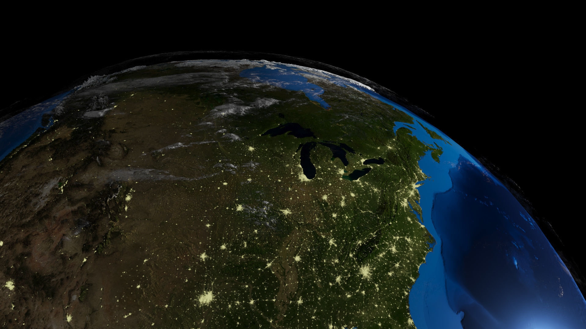 Earth Planet 40k-upto 80k Map 3D model_6