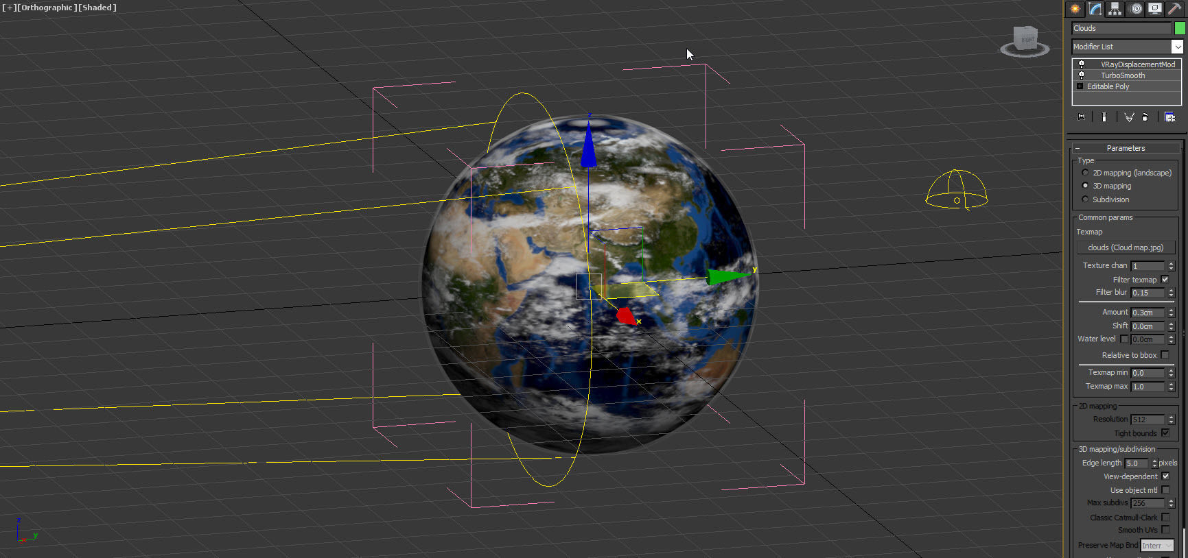 Earth Planet 40k-upto 80k Map 3D model_9