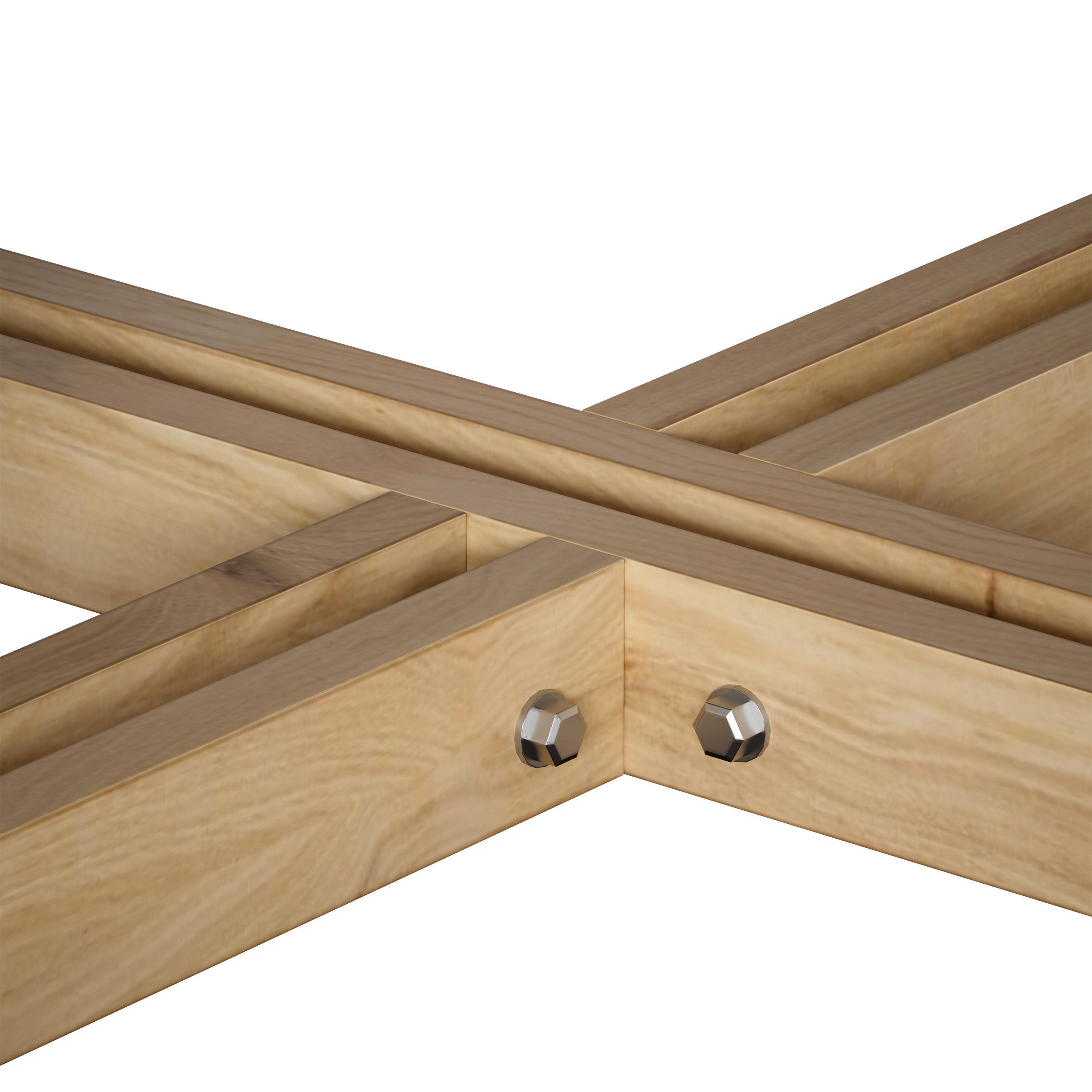 Wooden Round Outdoor Picnic Table 3D model_11