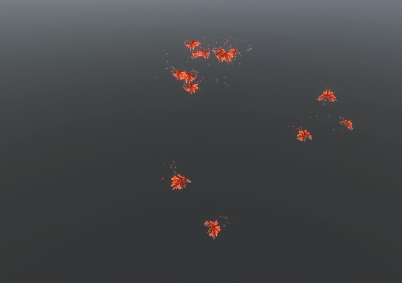 Butterflies 2 Animated  Low-poly 3D model_67