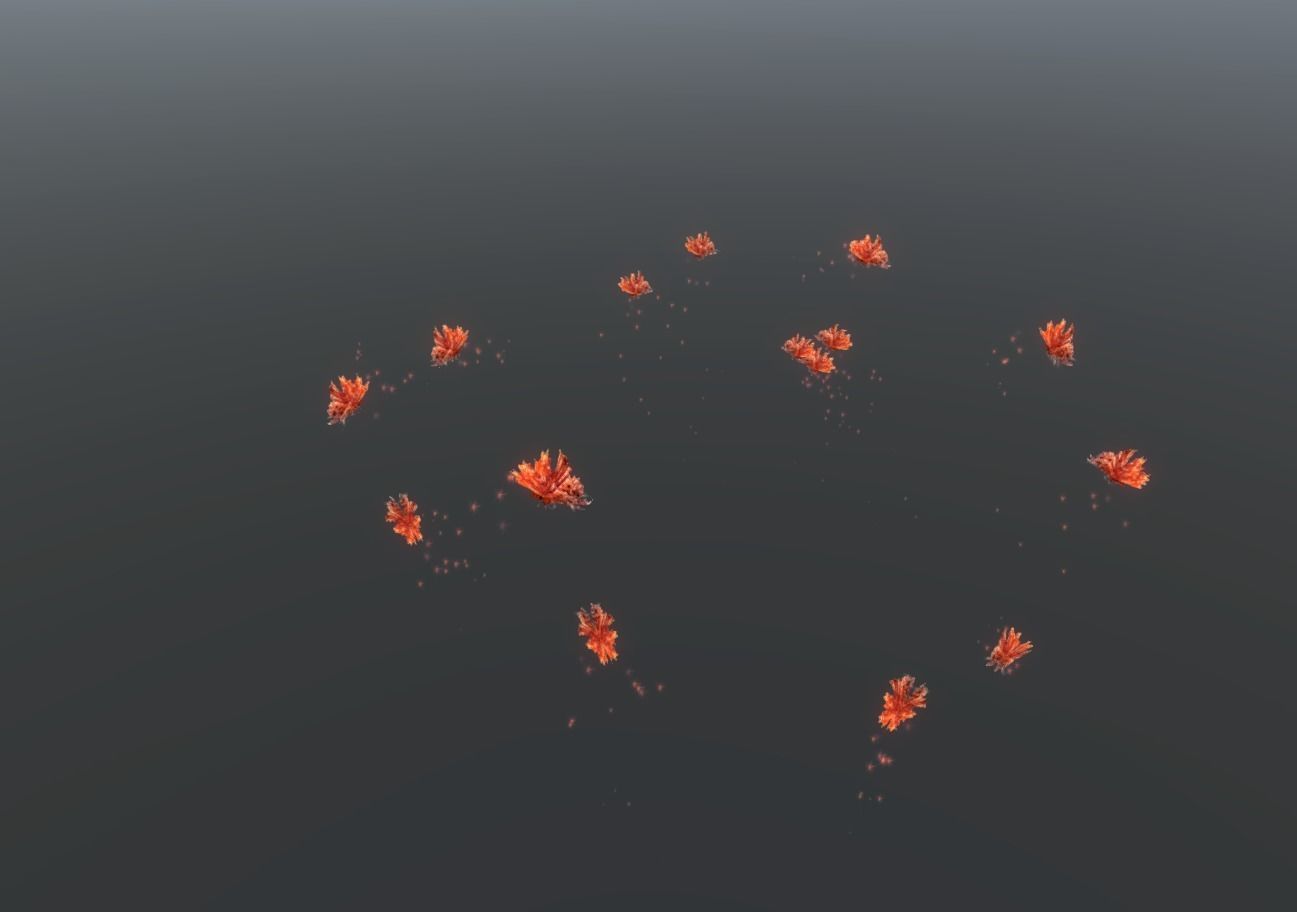 Butterflies 2 Animated  Low-poly 3D model_14