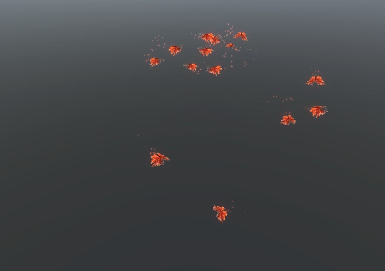 Butterflies 2 Animated  Low-poly 3D model_66