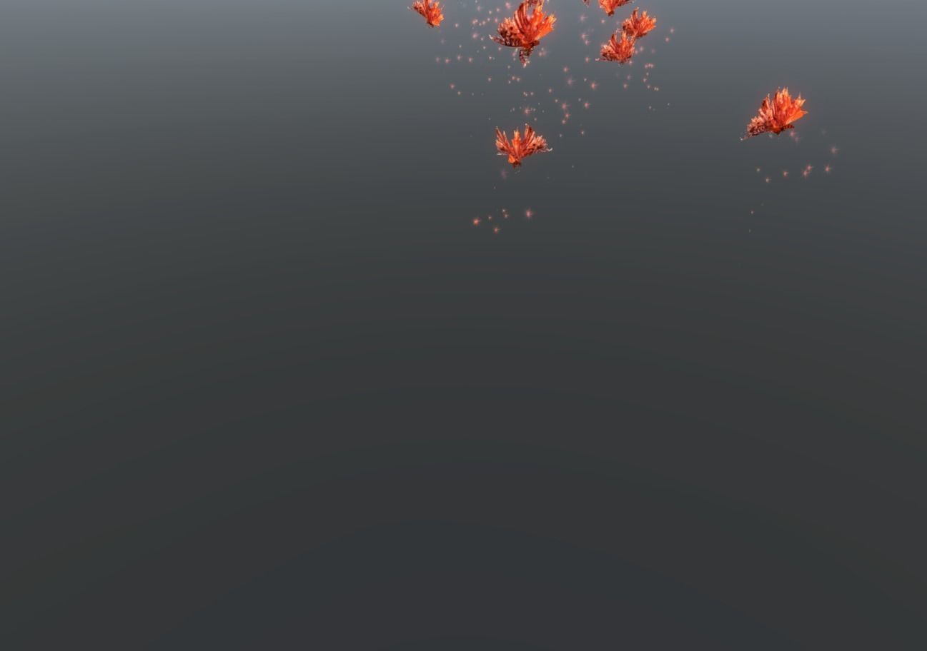 Butterflies 2 Animated  Low-poly 3D model_61