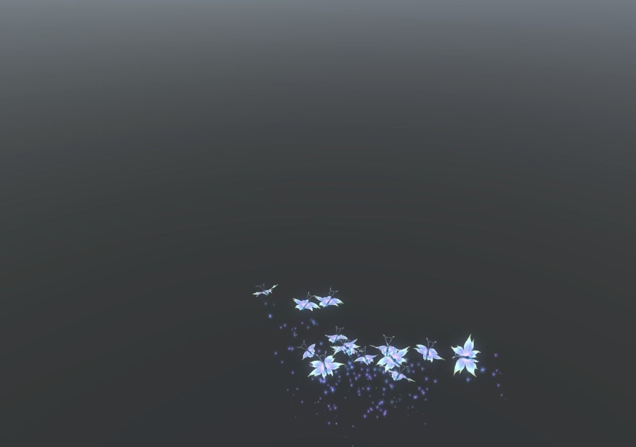 Butterflies 2 Animated  Low-poly 3D model_46