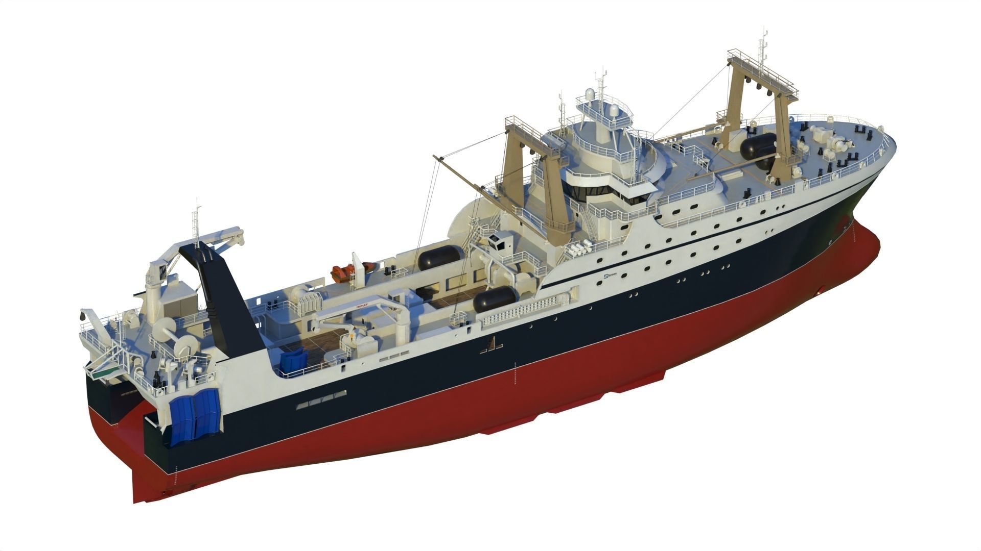 Fishing trawler 3D model_21