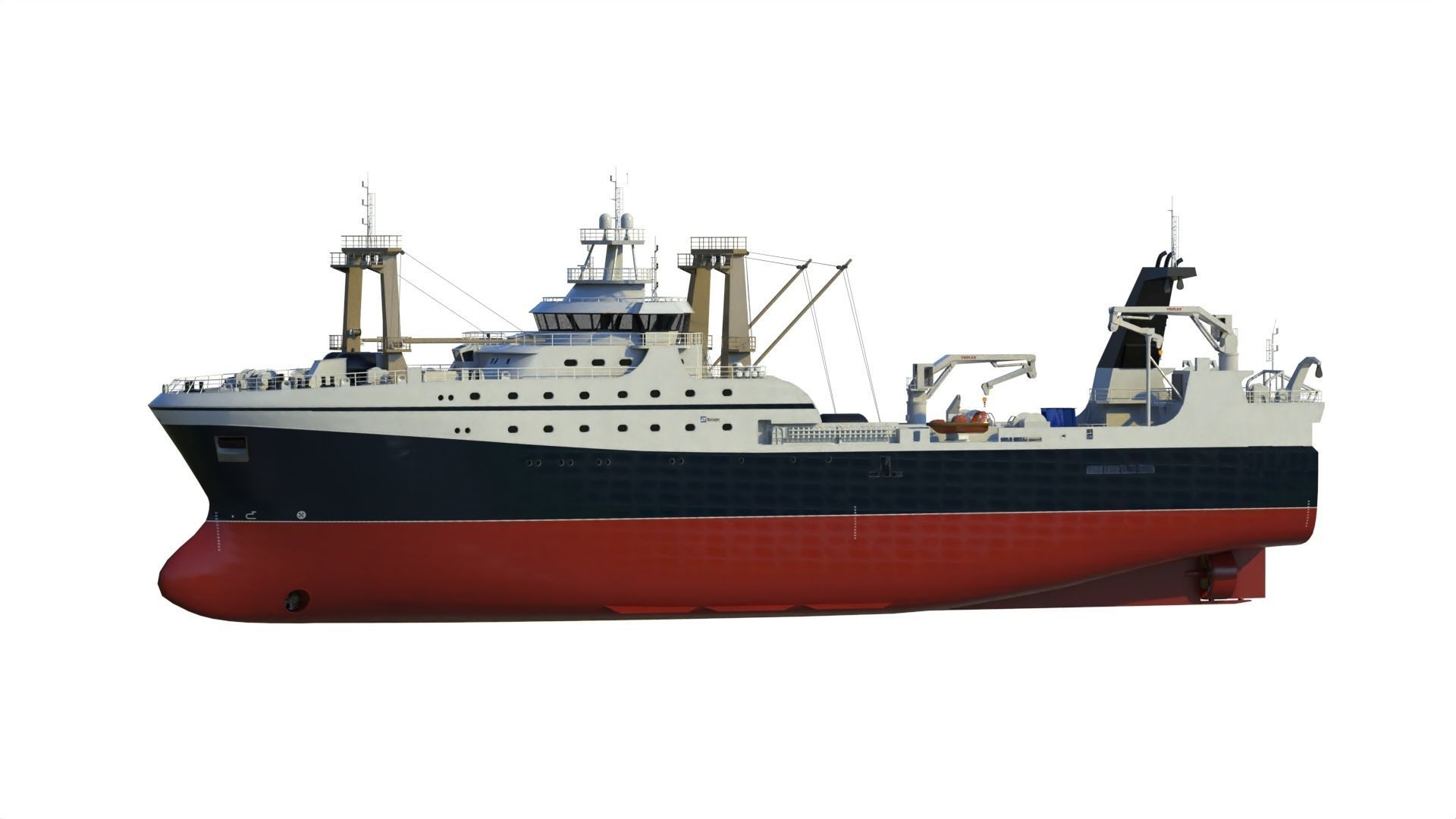 Fishing trawler 3D model_23