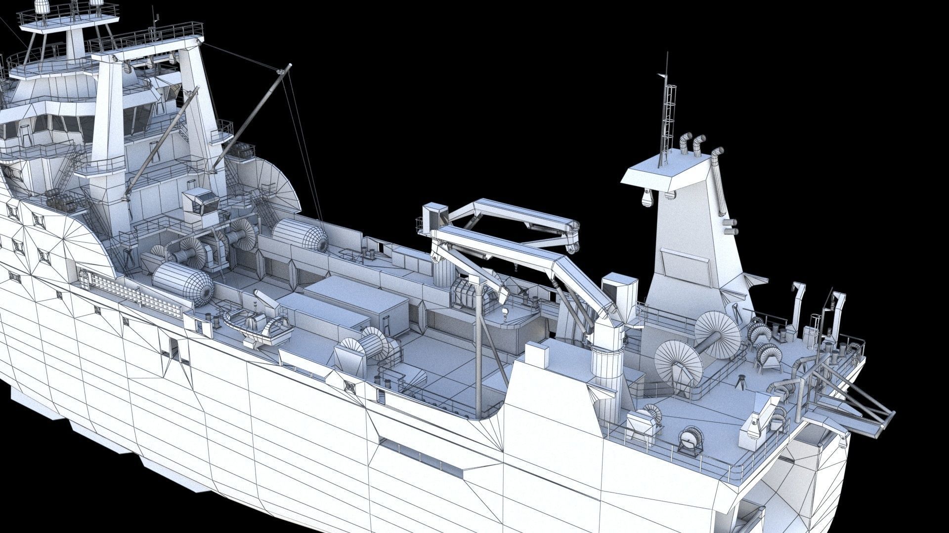 Fishing trawler 3D model_30