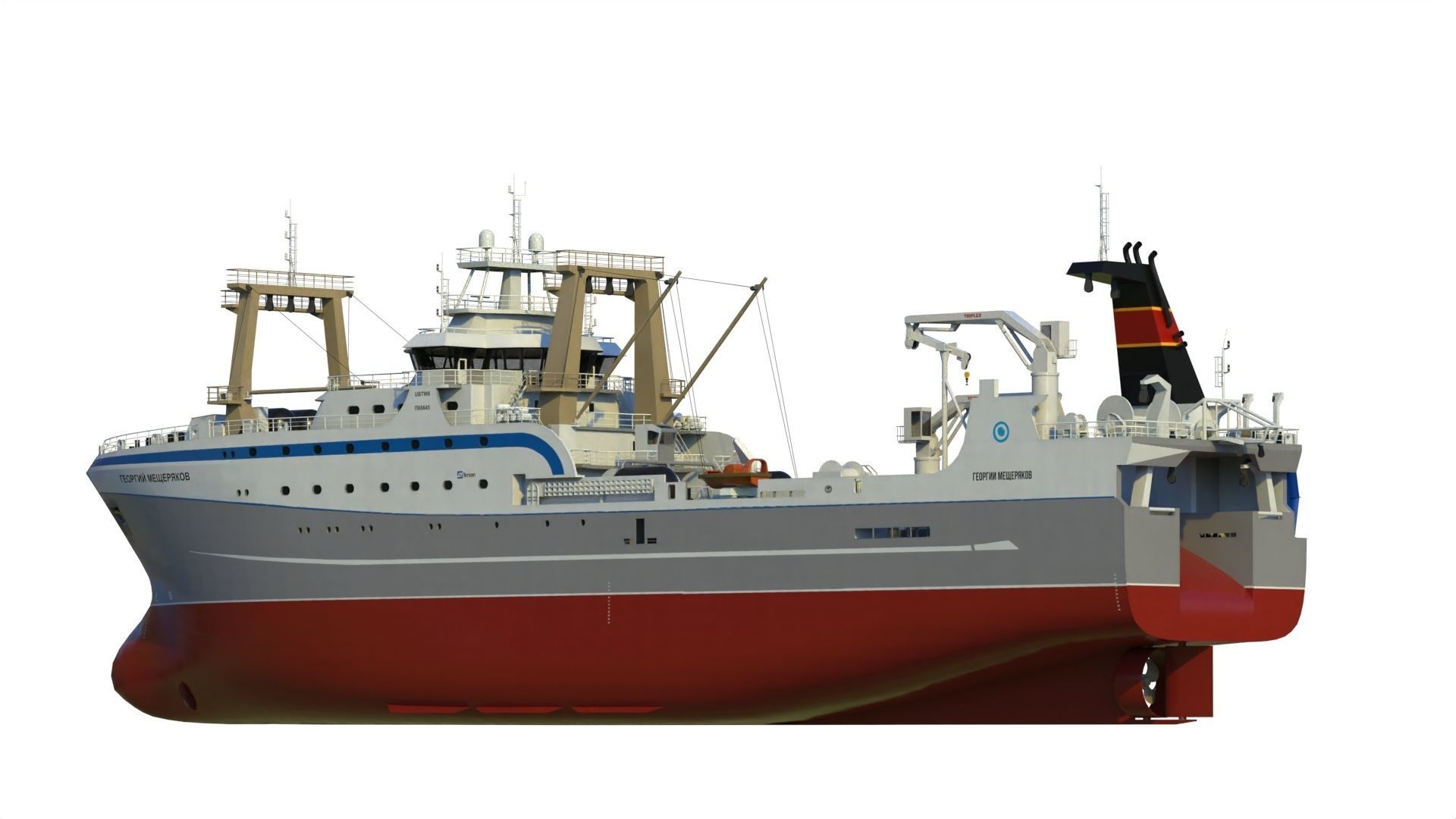 Fishing trawler 3D model_18