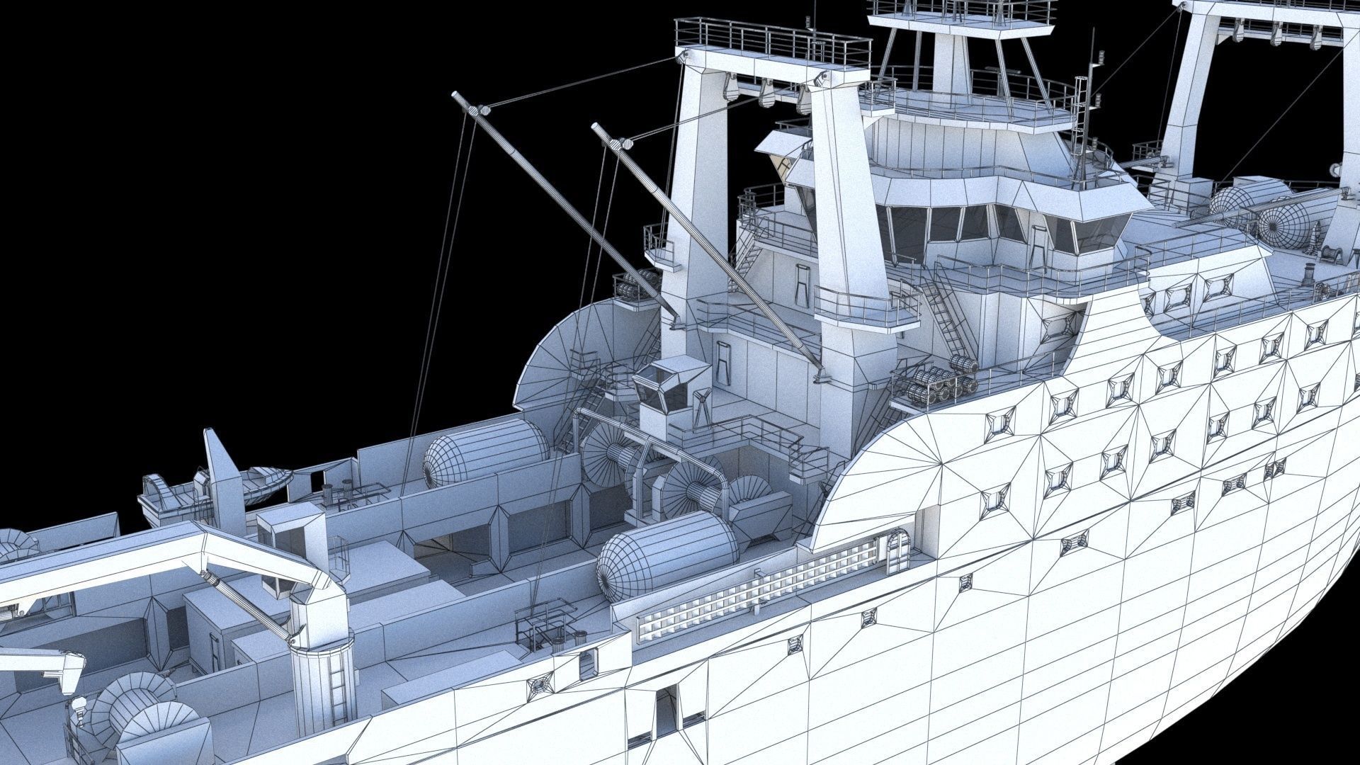 Fishing trawler 3D model_31