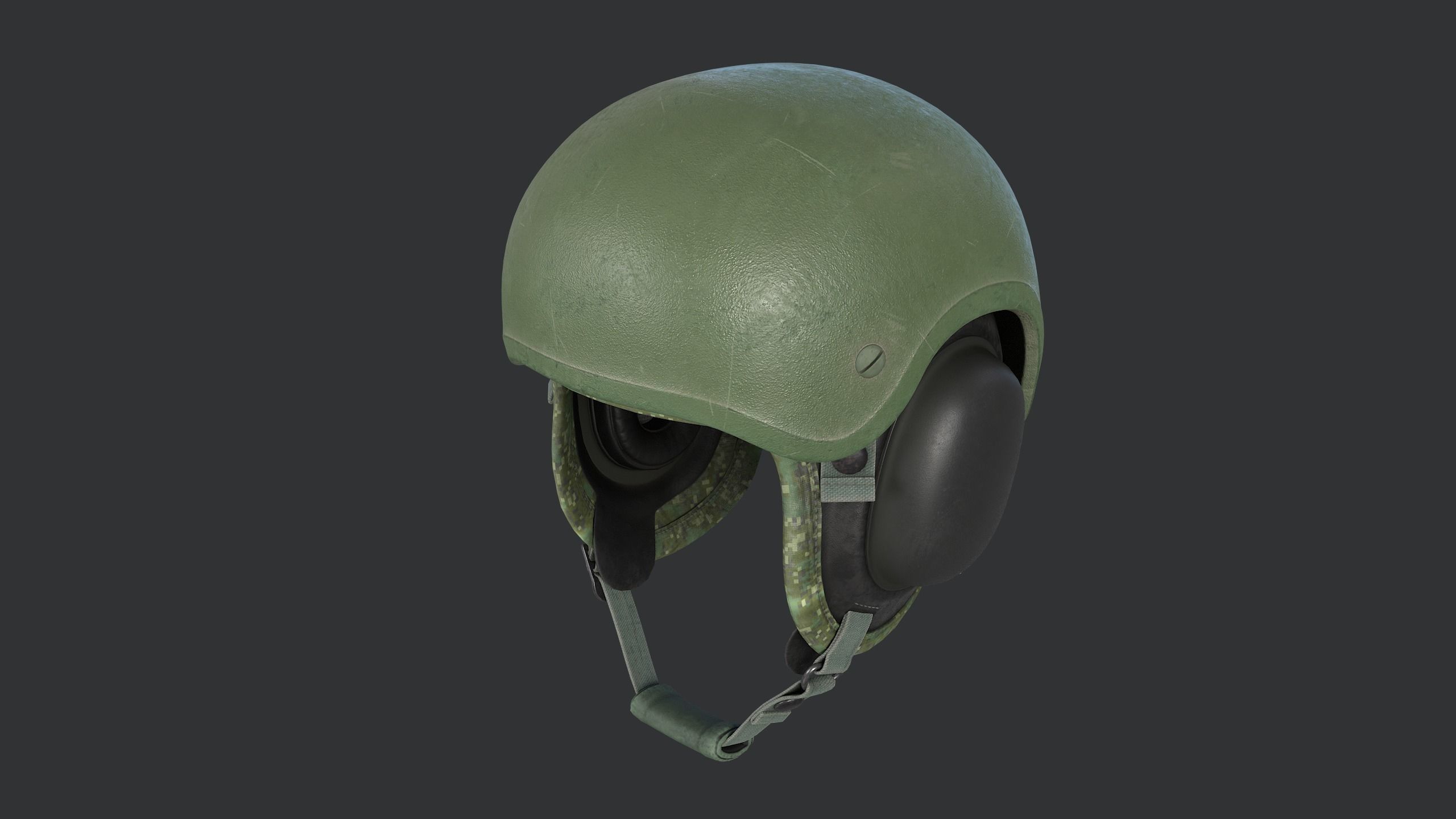 Tankman Helmet 6B48-2 Low-poly 3D model_6