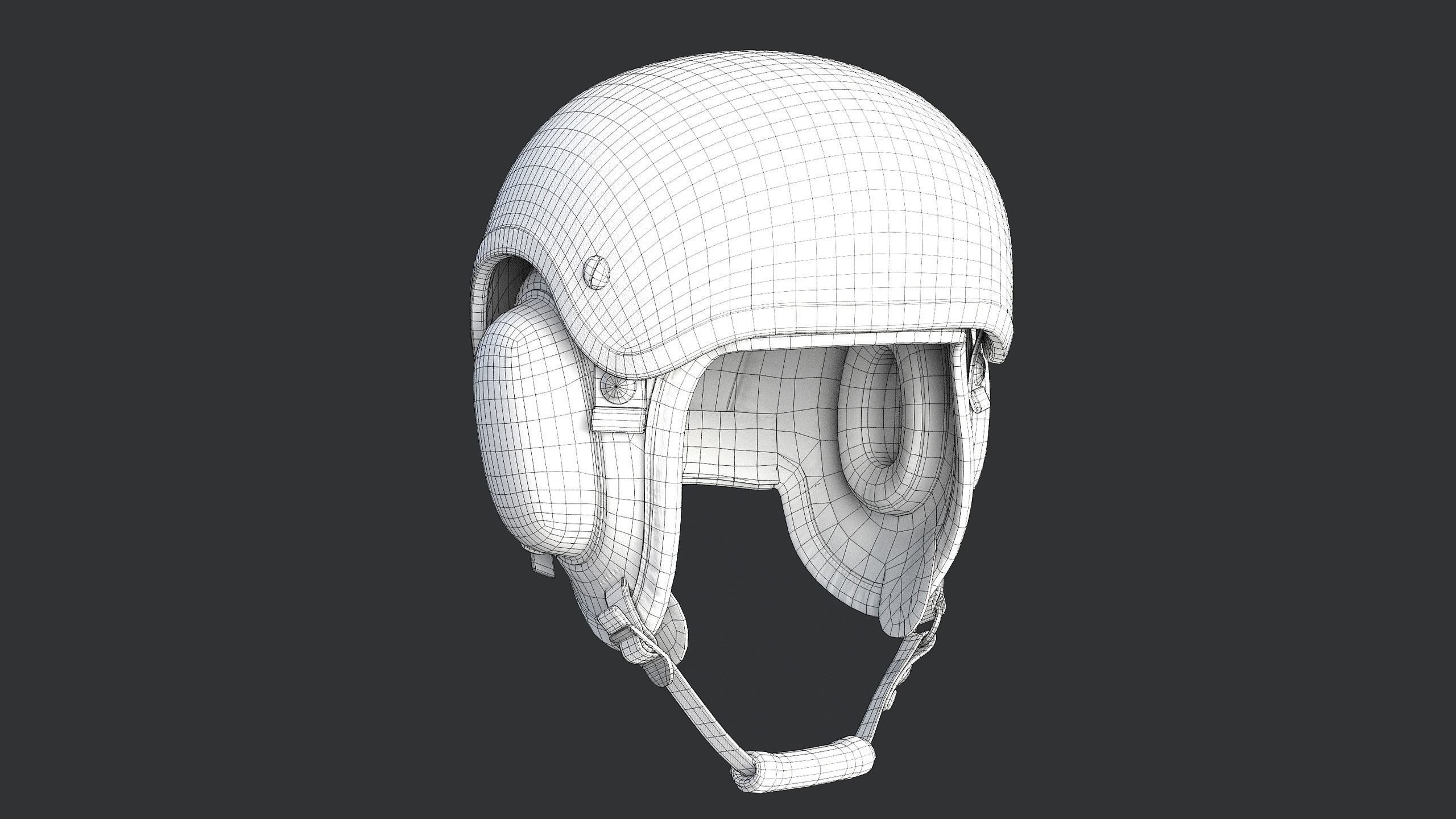 Tankman Helmet 6B48-2 Low-poly 3D model_10