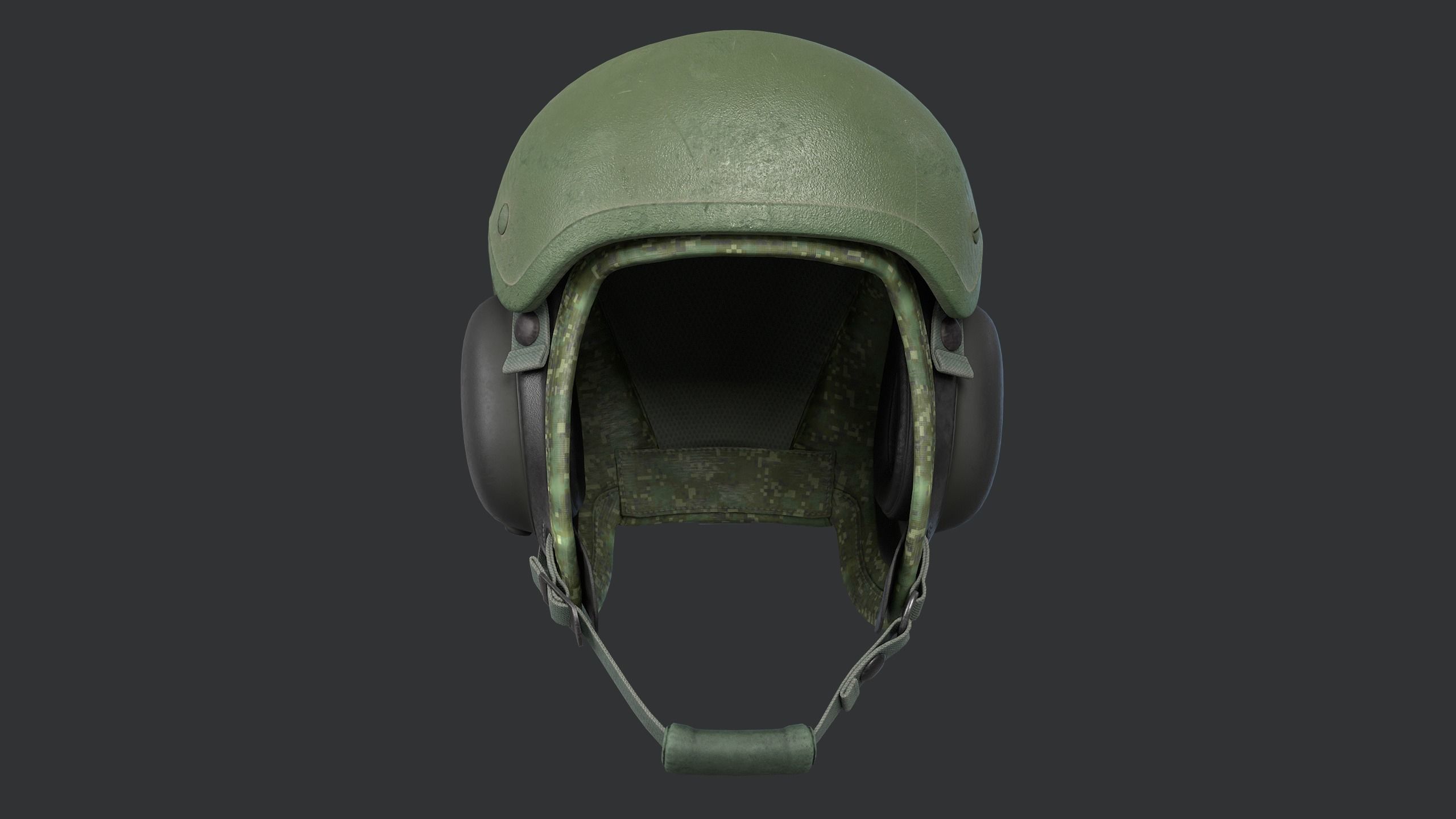 Tankman Helmet 6B48-2 Low-poly 3D model_2