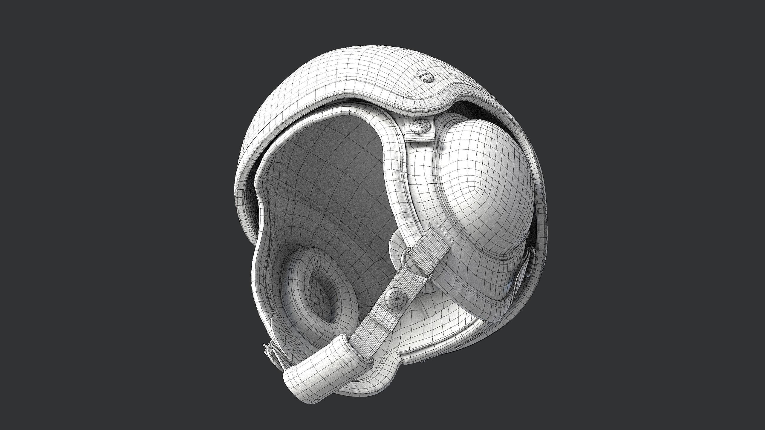 Tankman Helmet 6B48-2 Low-poly 3D model_12
