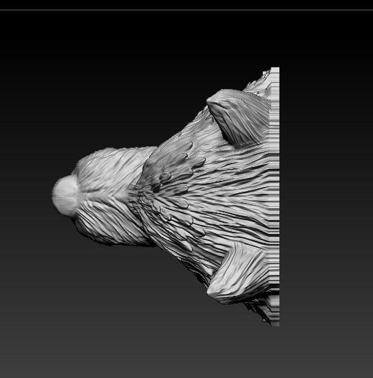 Wolf Face Model 3D print model_4