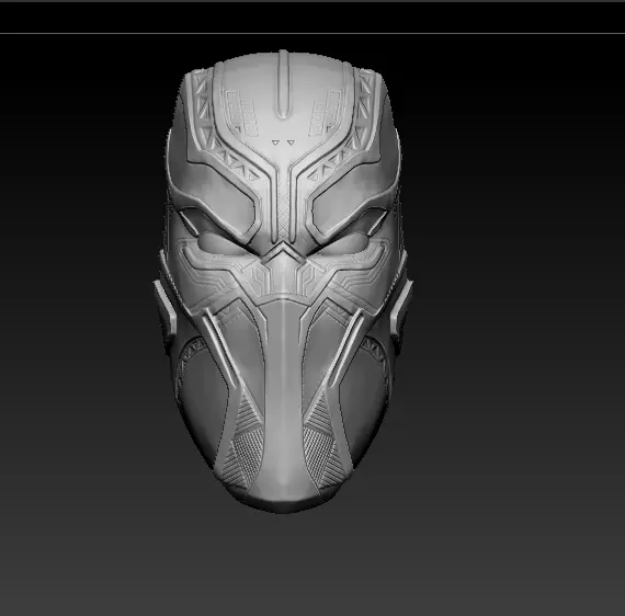 Black Panther civil war mask 3D print model