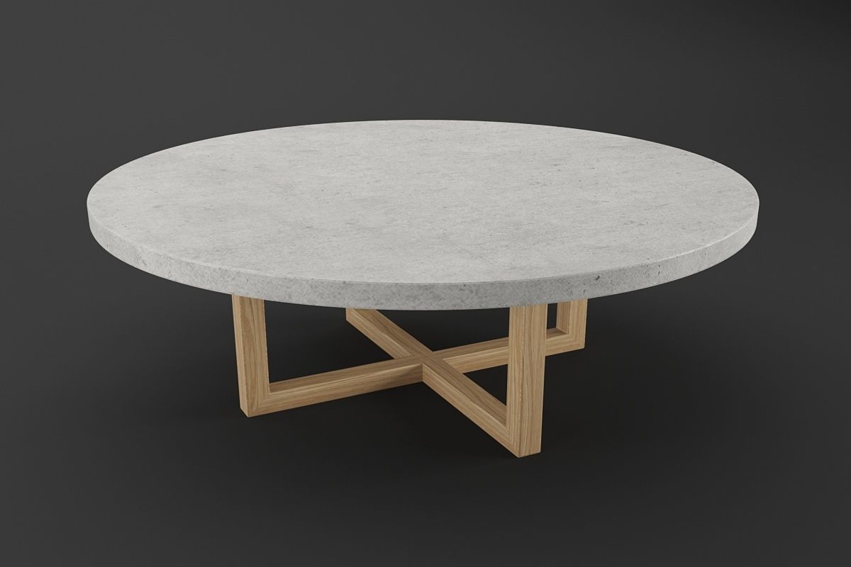 RHHESTON ROUND DINING TABLE 3D model CGTrader