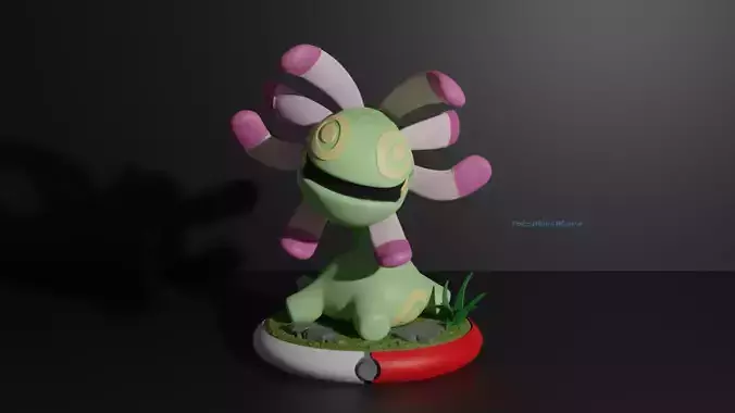 Cradily pokemon 3D print model