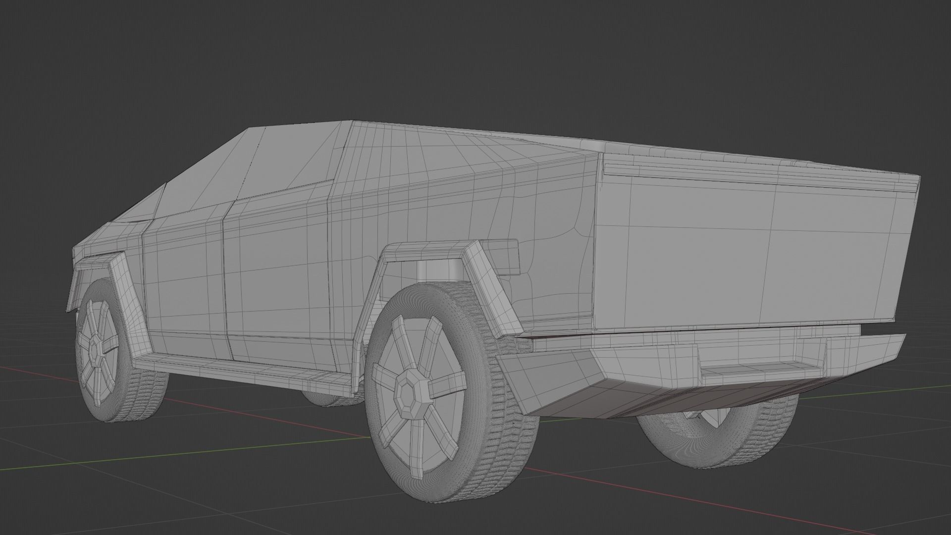 Tesla cybertruck 3D model_7