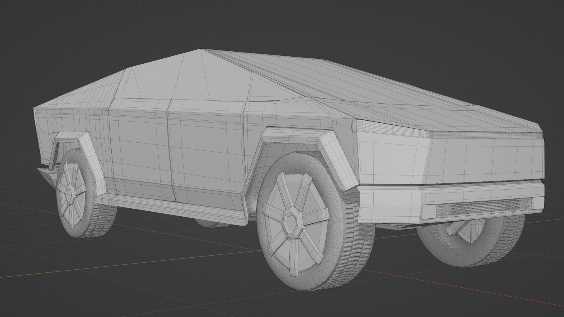 Tesla cybertruck 3D model_9