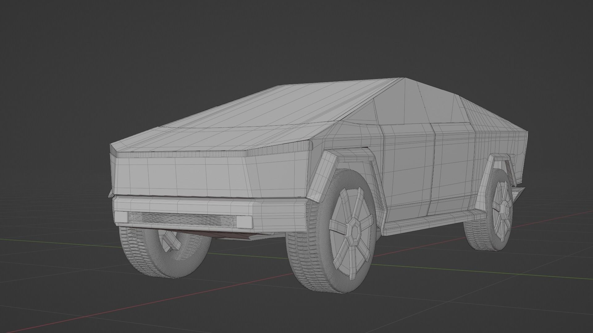 Tesla cybertruck 3D model_6