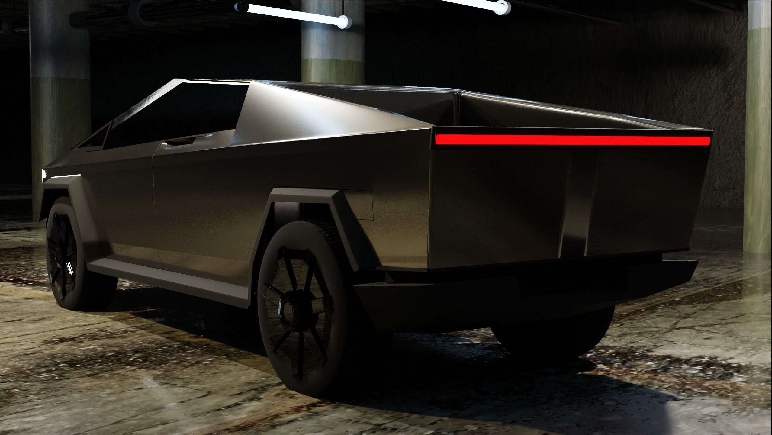 Tesla cybertruck 3D model_3