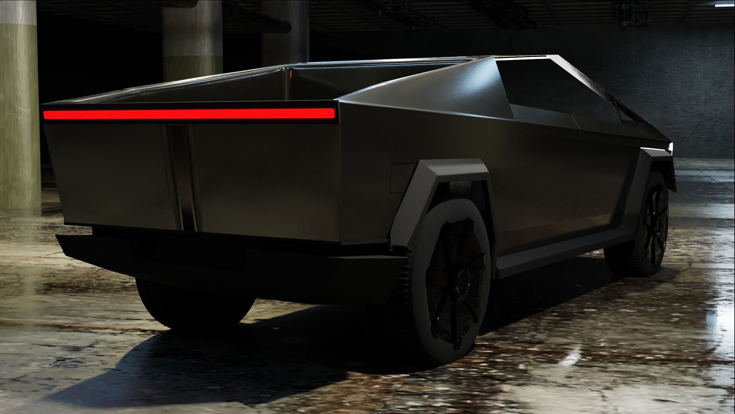 Tesla cybertruck 3D model_2