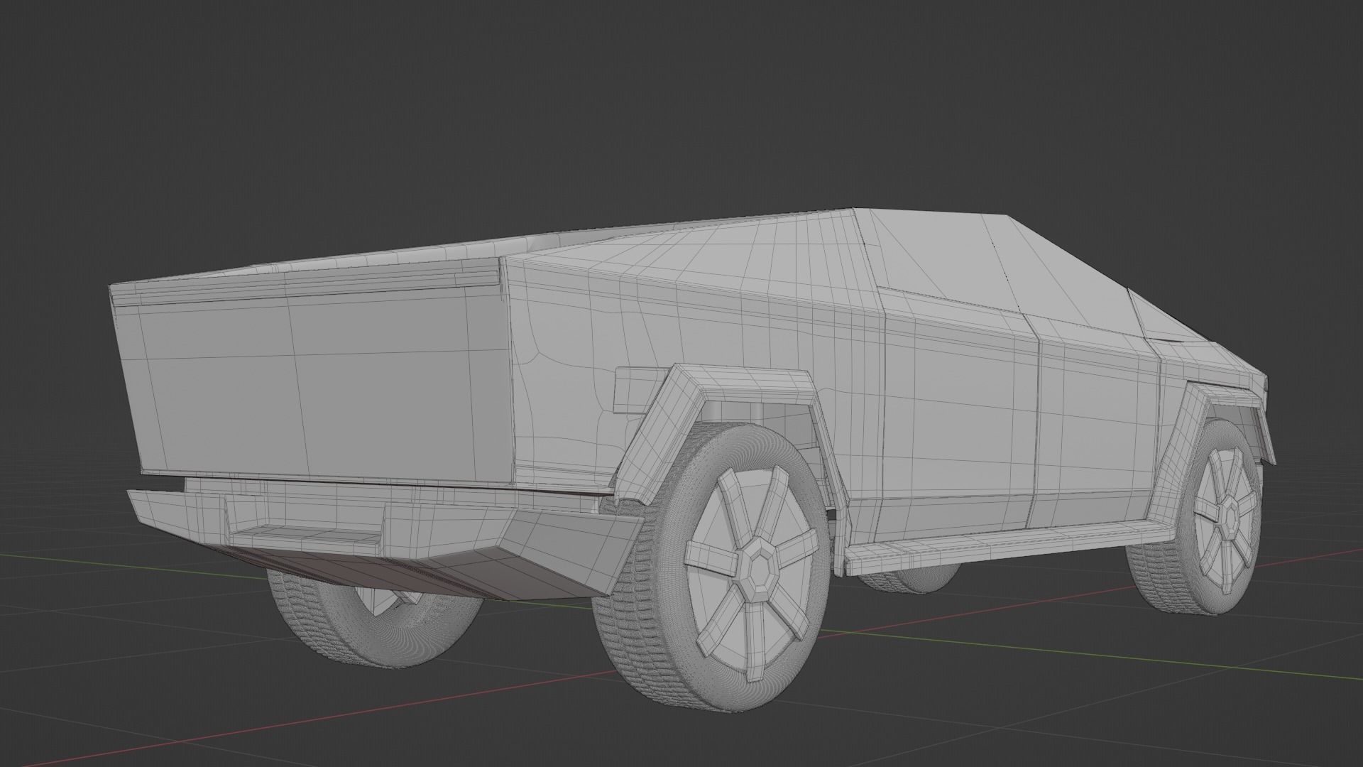 Tesla cybertruck 3D model_8