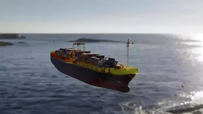 cargoship 3D model