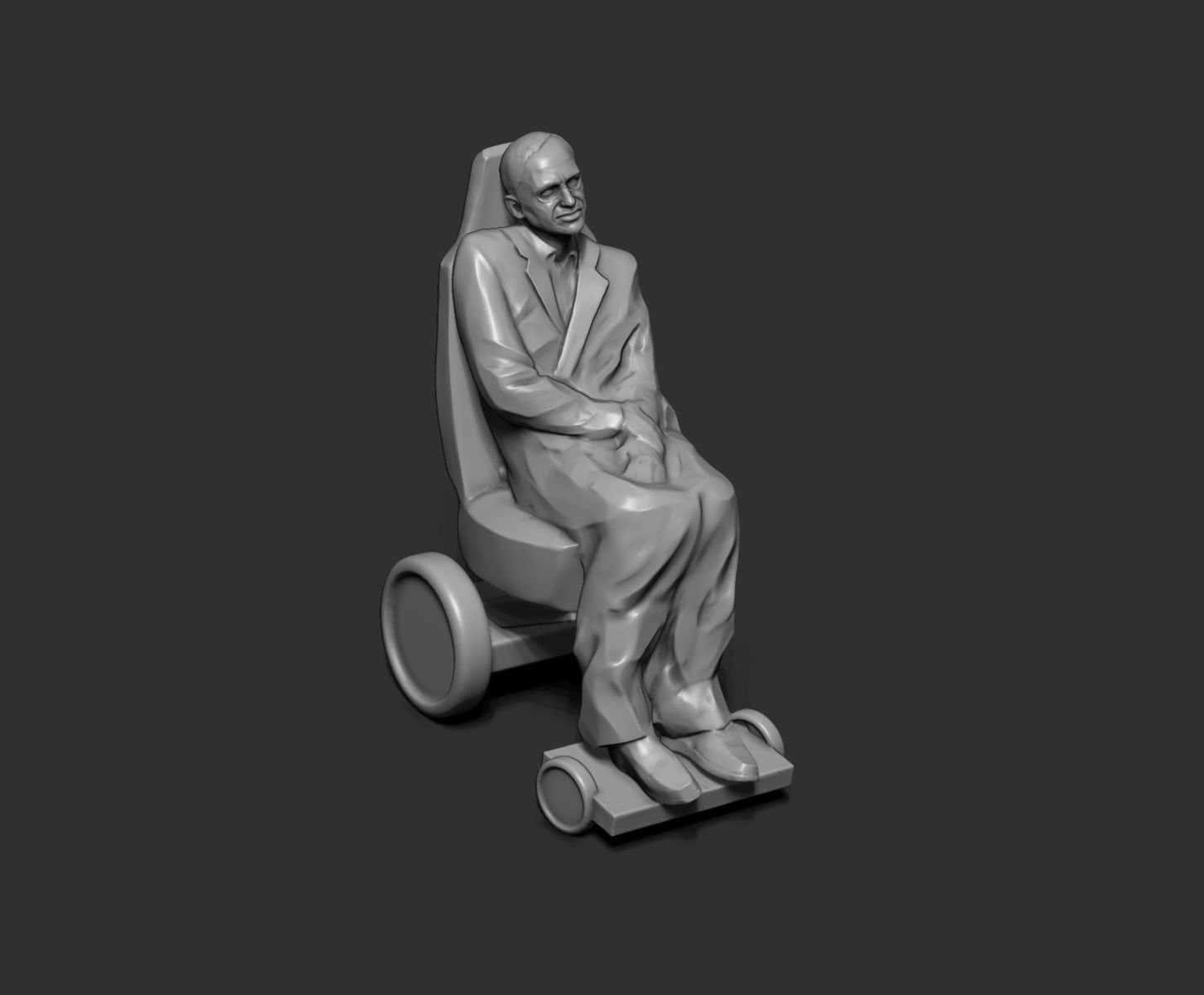Stephen Hawking 3D print model_19
