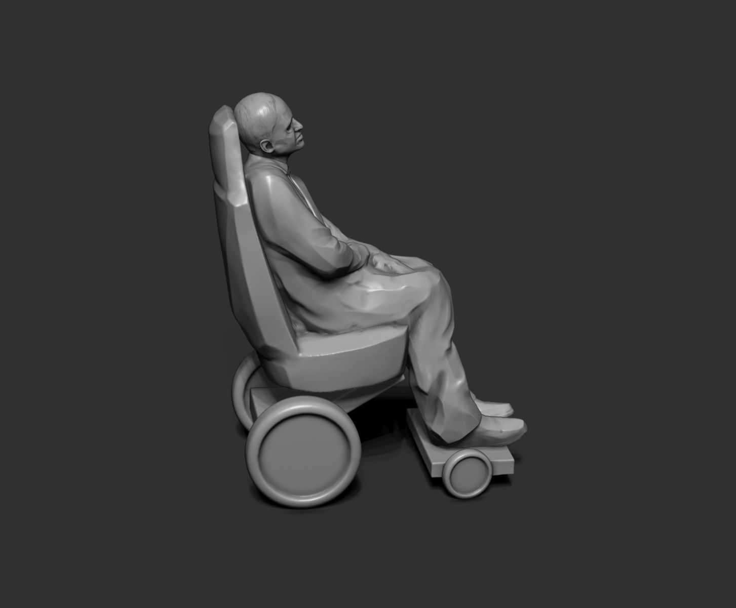 Stephen Hawking 3D print model_16