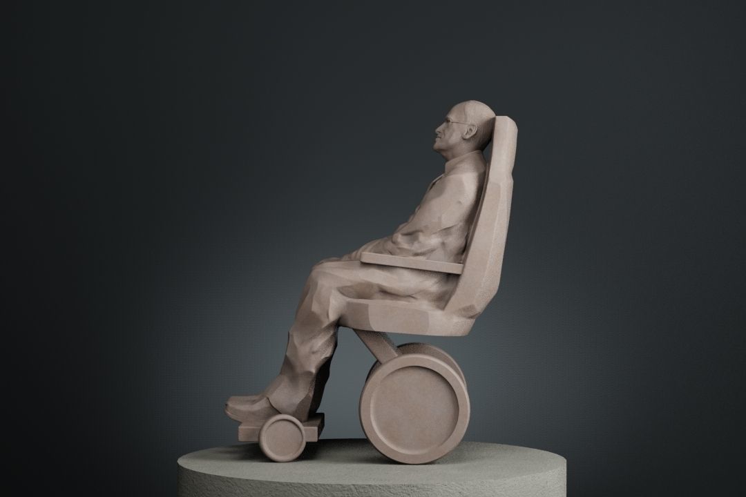 Stephen Hawking 3D print model_5