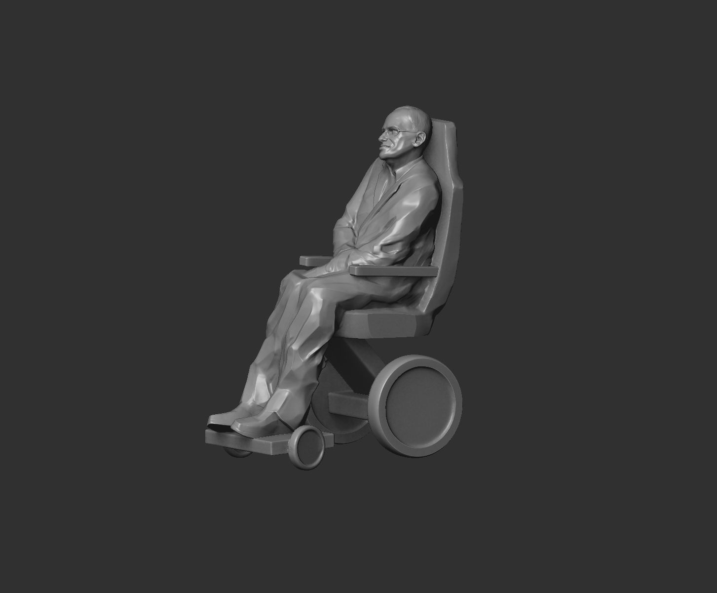 Stephen Hawking 3D print model_26