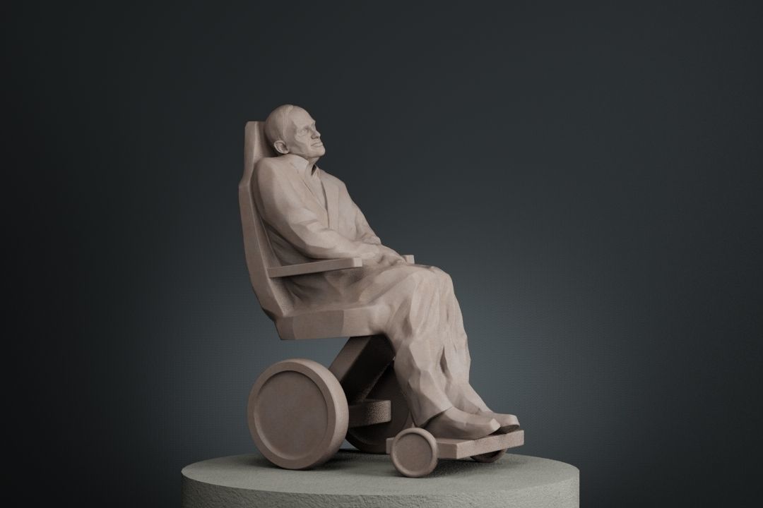 Stephen Hawking 3D print model_12