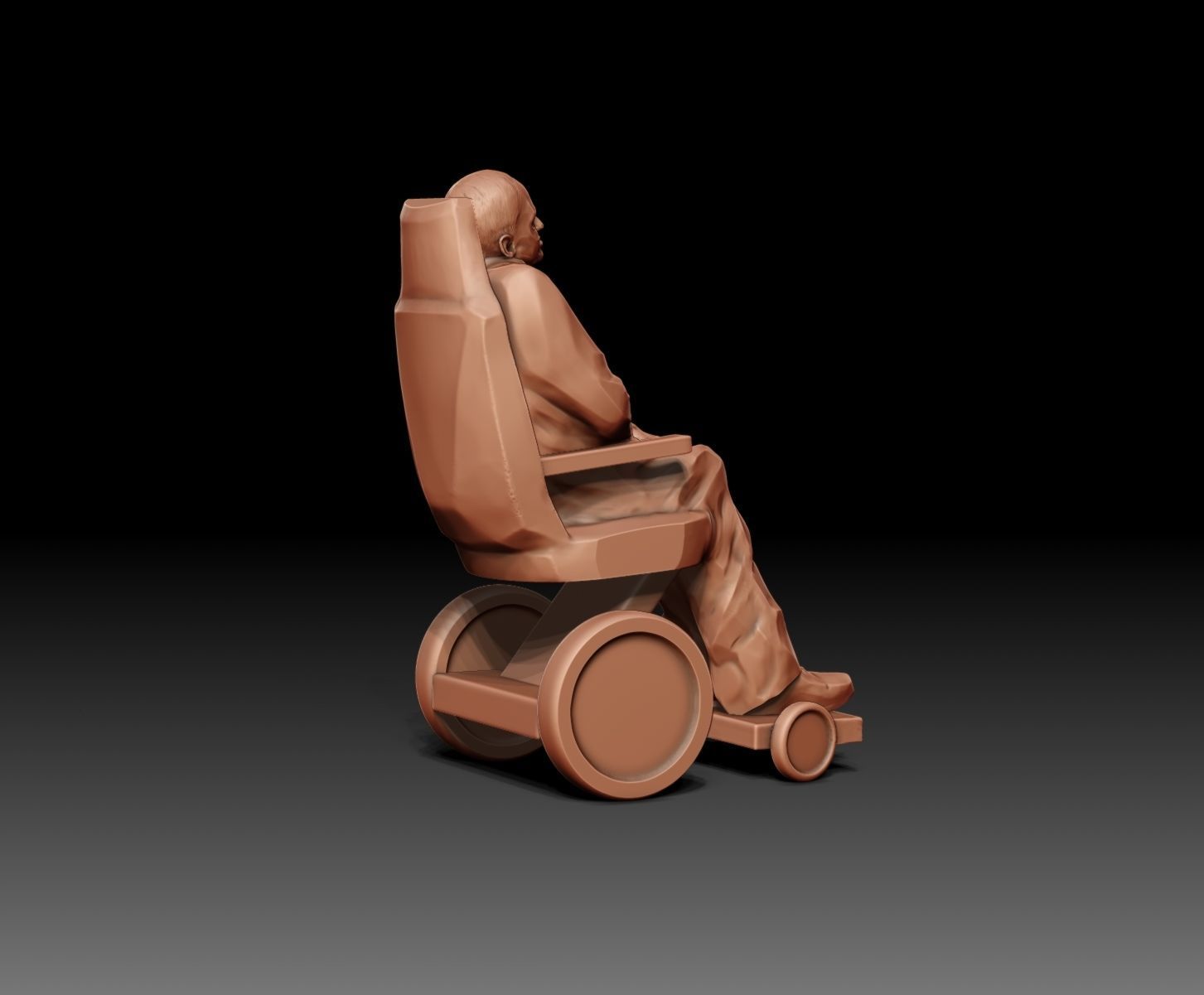 Stephen Hawking 3D print model_21