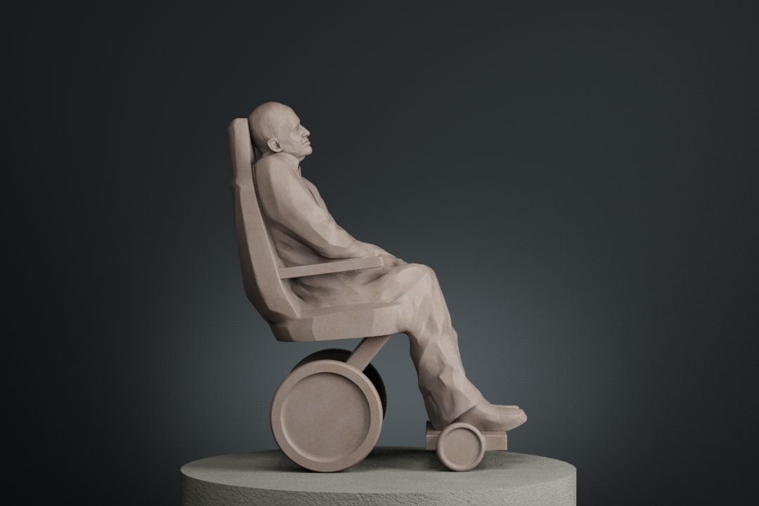 Stephen Hawking 3D print model_11