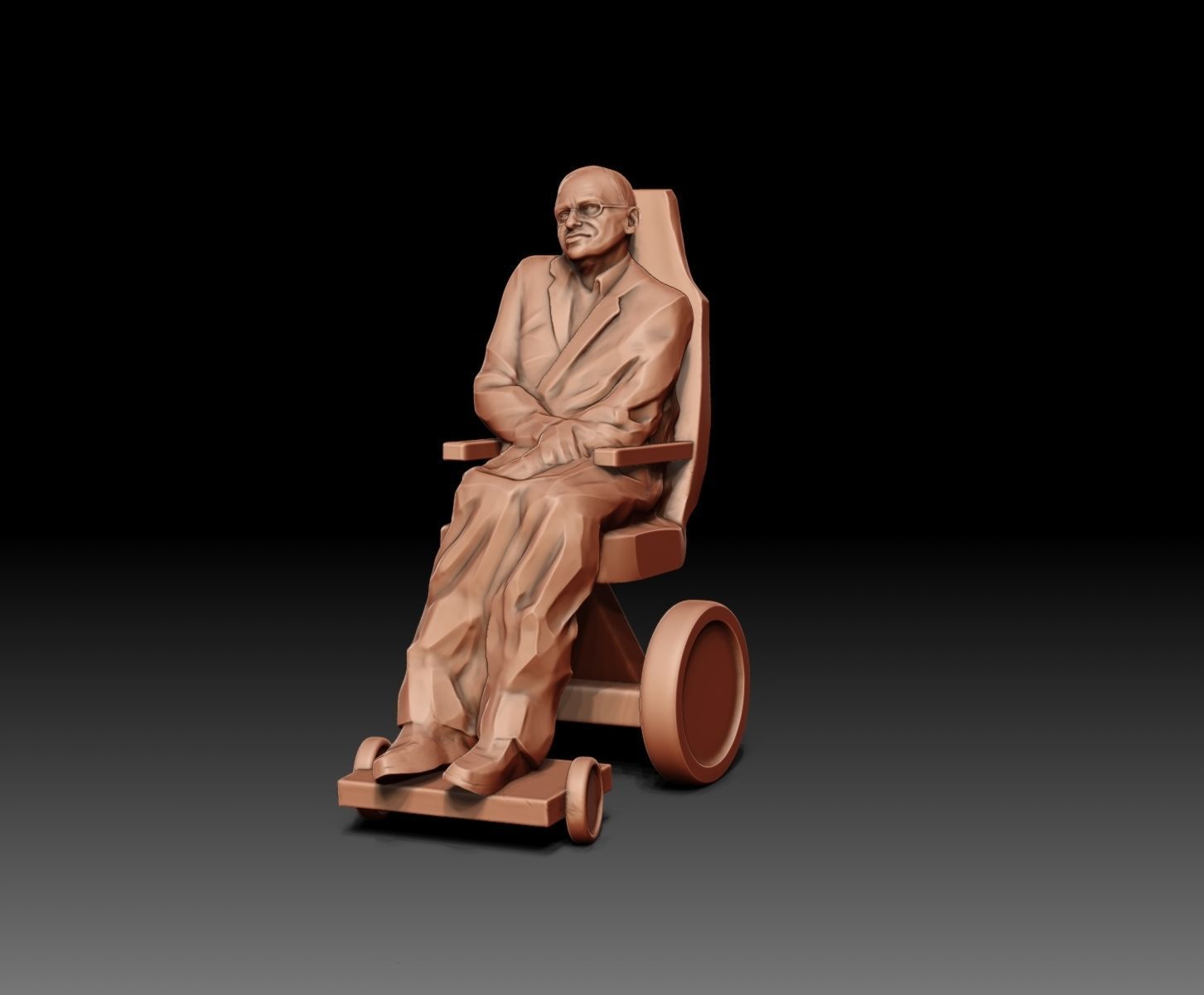 Stephen Hawking 3D print model_22