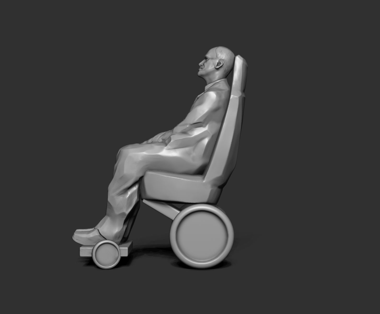 Stephen Hawking 3D print model_18