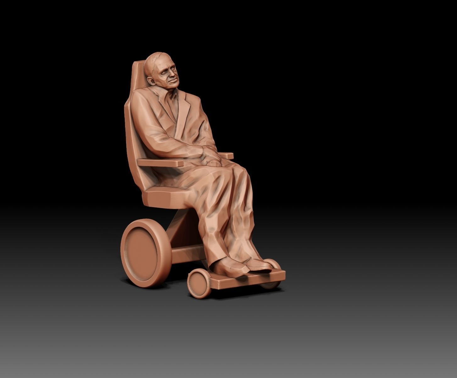 Stephen Hawking 3D print model_20