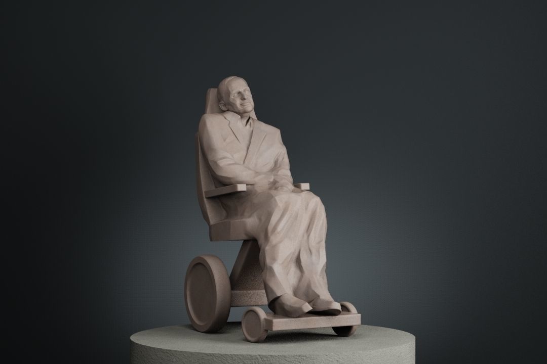 Stephen Hawking 3D print model_13