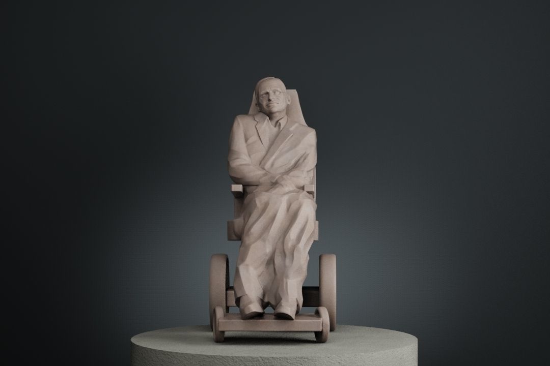 Stephen Hawking 3D print model_2
