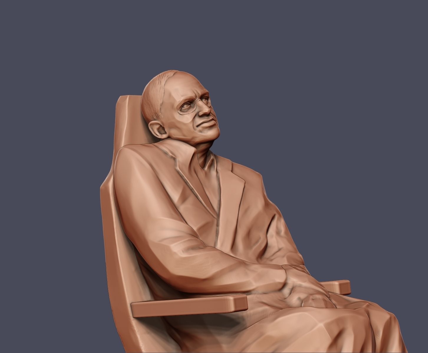 Stephen Hawking 3D print model_24