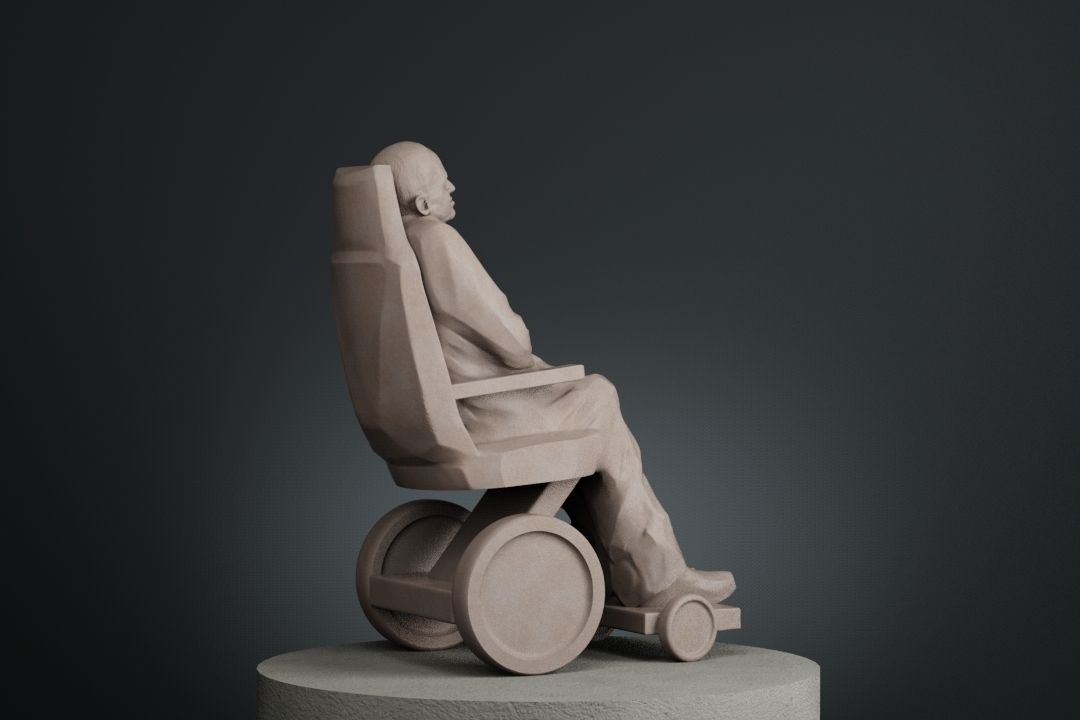 Stephen Hawking 3D print model_10