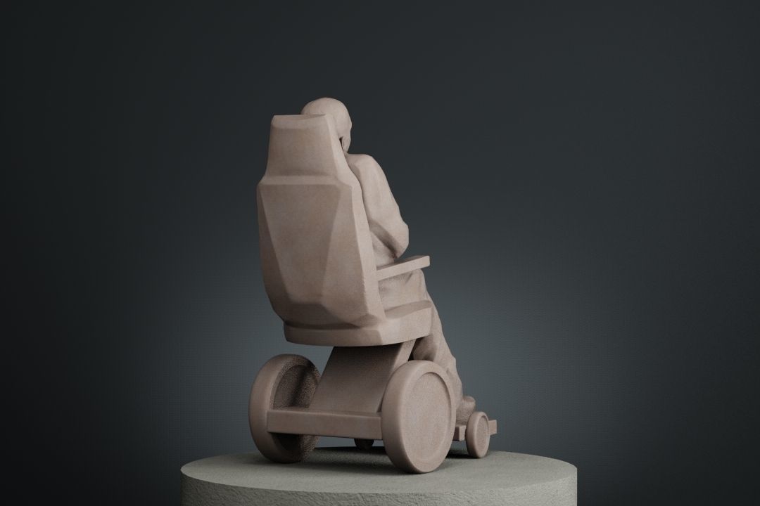 Stephen Hawking 3D print model_9