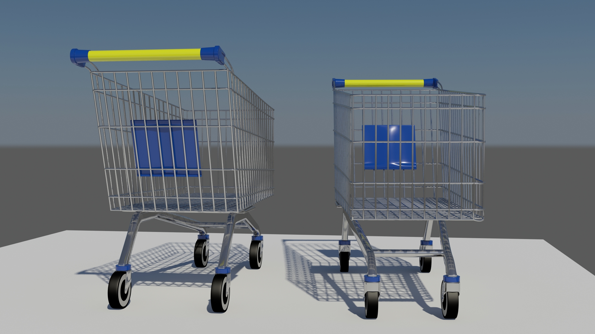 Shopping Cart Free 3D model_2