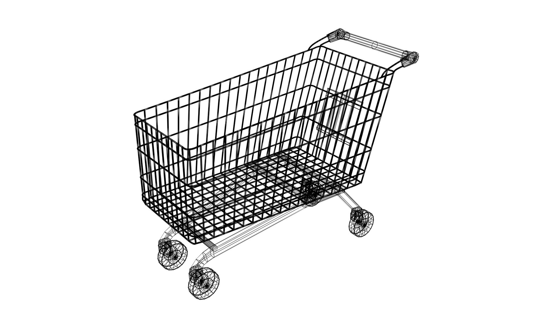 Shopping Cart Free 3D model_3