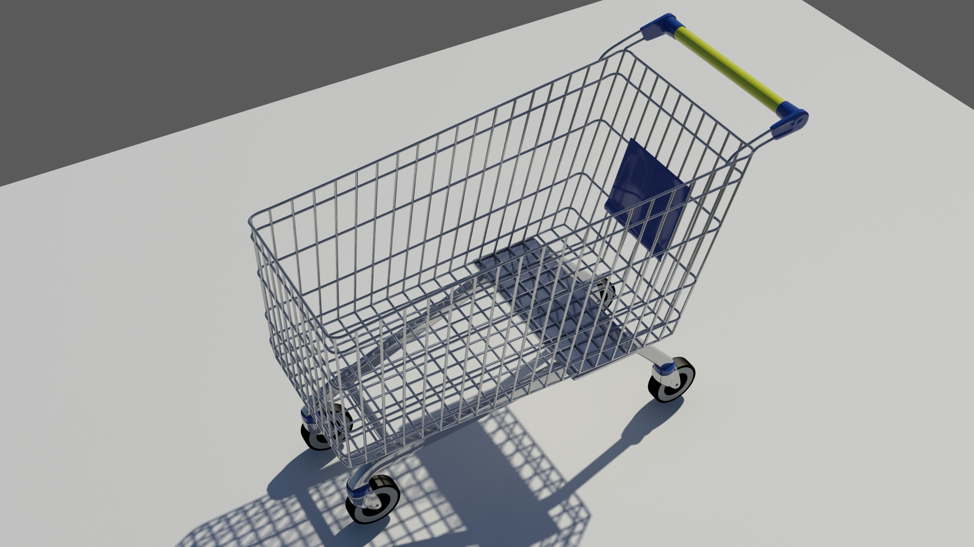 Shopping Cart Free 3D model_1