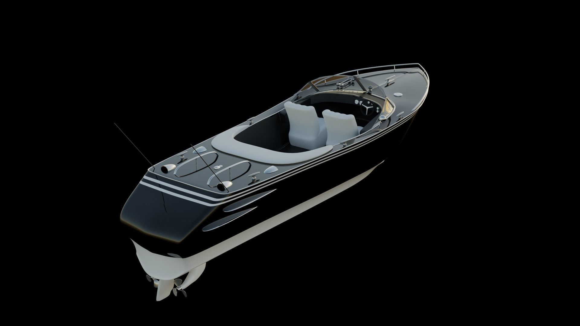 Boat Watercraft 3d model 3D model_1