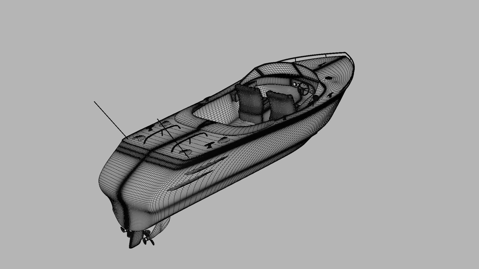 Boat Watercraft 3d model 3D model_6