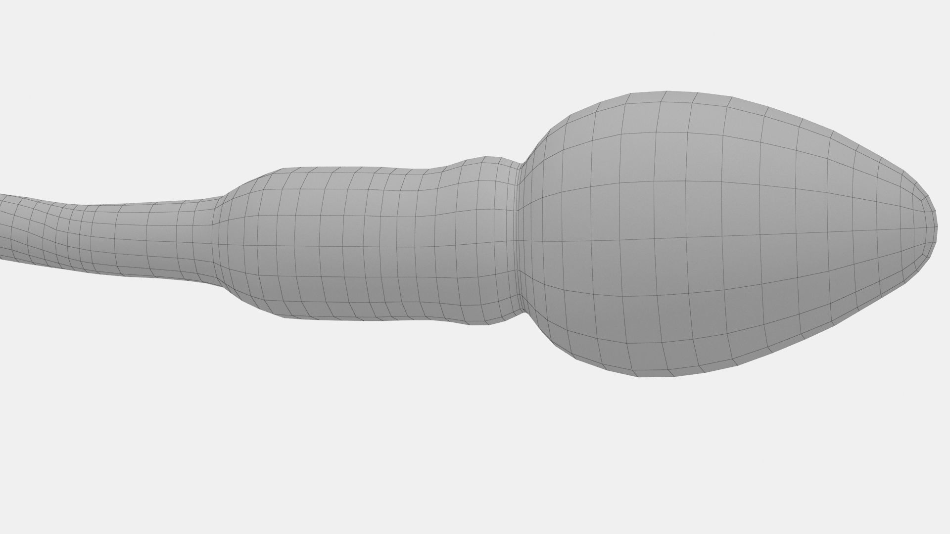 Human Sperm Cell Low-poly 3D model_15